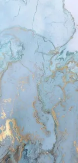 Elegant blue and gold marble texture wallpaper.