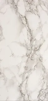 Elegant marble texture mobile wallpaper with natural patterns in white and grey.