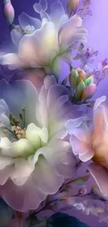 Elegant pastel flowers with soft petals.