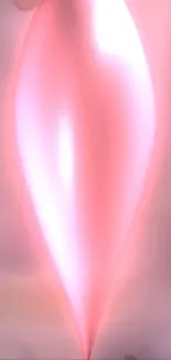 Elegant pink glowing abstract shape on mobile wallpaper.