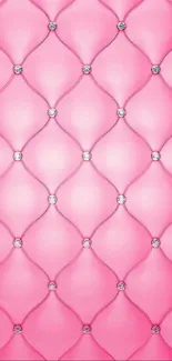 Elegant pink wallpaper with diamond-studded patterns.