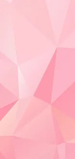 Geometric pink mobile wallpaper with polygonal design.