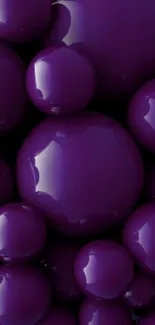 Glossy purple bubble mobile wallpaper.