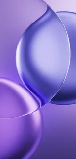 Elegant purple bubble wallpaper with smooth gradient