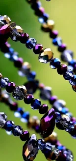 Elegant spiral of purple crystals on a vibrant green background.