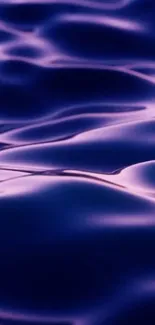 Purple fluid waves creating an elegant abstract mobile wallpaper.