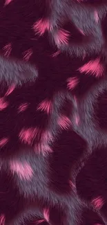 Elegant dark purple fur texture with vibrant pink highlights.