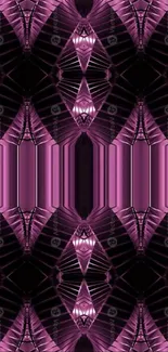 Purple geometric pattern wallpaper for mobile.