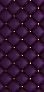 Purple quilted luxury wallpaper with elegant design.