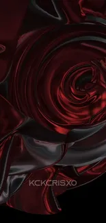 Deep red and black swirling abstract wallpaper for mobile phones.