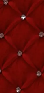 Luxurious red diamond pattern wallpaper with sparkling accents.