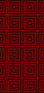 Bold red square pattern mobile wallpaper design.