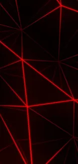 Red geometric lines on a dark background, perfect for mobile.