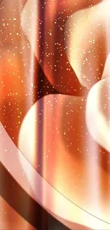 Elegant rose gold wallpaper with sparkling abstract design.