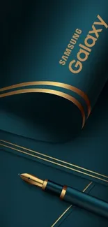 Luxurious Samsung Galaxy wallpaper with gold accents.