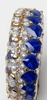 Sapphire and diamond studded bracelet wallpaper.