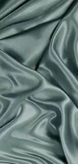 Teal satin texture mobile wallpaper with elegant and smooth design.