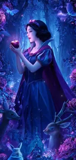 Enchanting fairy tale forest wallpaper with mystical vibes.