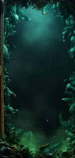 Intricate underwater portal art with mystical theme.