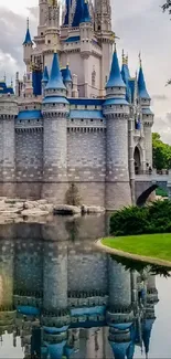 Fairytale castle reflecting on water