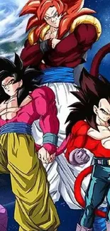 Dragon Ball characters in powerful poses