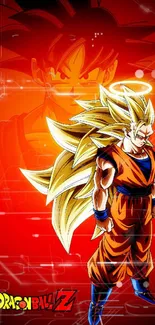 Vibrant Dragon Ball Z wallpaper featuring Goku.