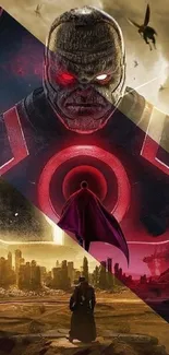 Darkseid Justice League wallpaper with epic cinematic design.