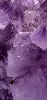 Ethereal purple crystal formations creating a stunning visual.