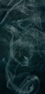 Ethereal smoke pattern on dark background wallpaper.