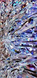 Intricate crystal shards with dazzling refractions.