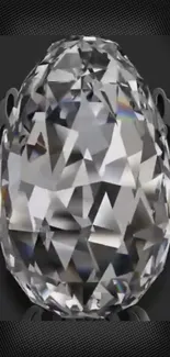 Exquisite diamond on luxury wallpaper background.