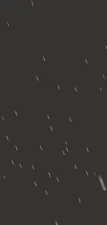 Dark gray wallpaper with falling snow animation.