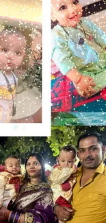 A vibrant collage of babies and family, celebrating joyful and memorable moments.