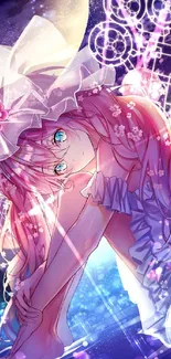 Beautiful fantasy anime girl with vibrant colors and intricate designs.