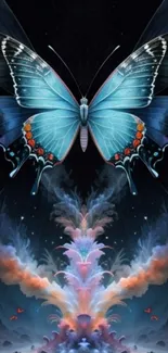 Fantasy butterfly artwork with vibrant colors and surreal design.