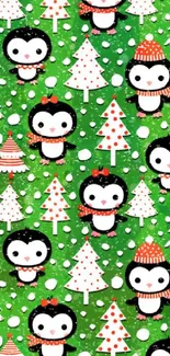 Collection of Christmas mobile wallpapers with various festive designs.