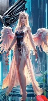 Fictional Character Wing Angel Live Wallpaper