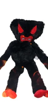 Fierce black and red plush toy wallpaper.