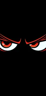 Anime-style red eyes on a black background.