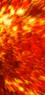 Fiery abstract wallpaper with dynamic orange and red colors.