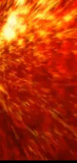 Fiery explosion abstract wallpaper with red and orange hues.