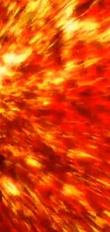 Fiery abstract motion wallpaper with vibrant orange tones.