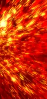 Fiery abstract wallpaper with red and orange hues, perfect for dynamic phone screens.