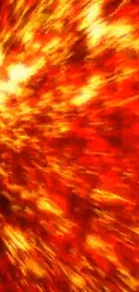 Fiery explosion wallpaper with vibrant orange and red hues.