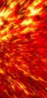 Dynamic fiery explosion wallpaper in red and yellow hues.