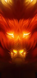 Fiery phoenix with vibrant orange tones dominates the wallpaper.