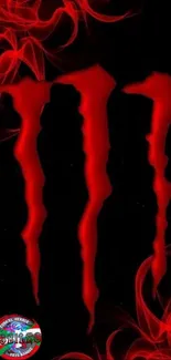 Fiery red claw marks on a dark background wallpaper.