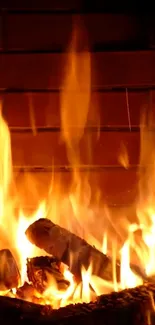 Fire Flame Wood Live Wallpaper