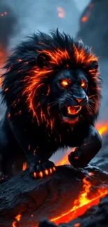 Fire Terrestrial Animal Panthera Live Wallpaper