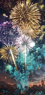 Fireworks Event Night Live Wallpaper